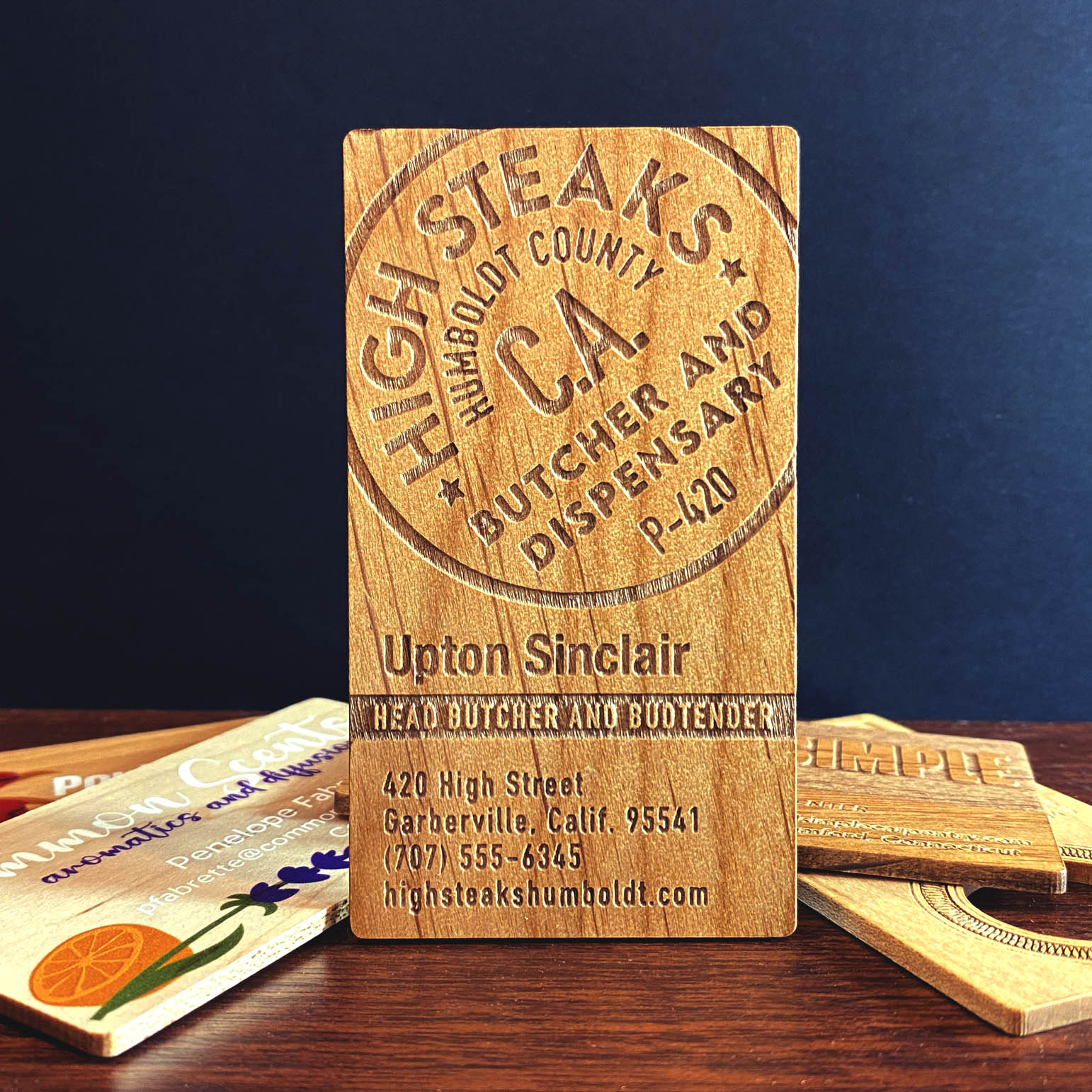 Premium Wooden Business Cards